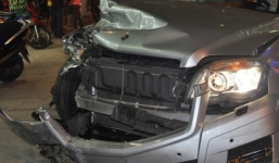 TP.HCM: Ô tô đâm liên hoàn khiến 5 người bị thương